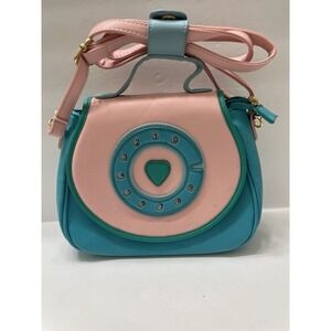 Bewaltz Ring Ring Phone Convertible Handbag Pink Teal Crossbody/Backpack 8x10